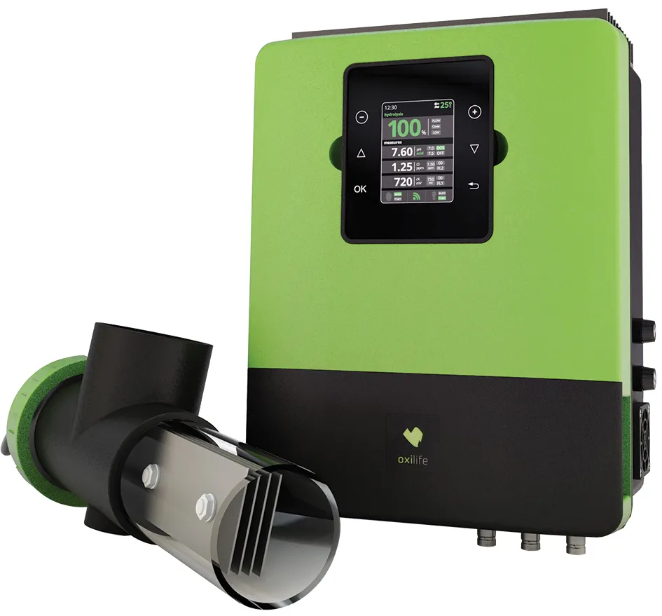 [SVOX1/60] Oxilife compleet met pH, Redox, flow, temperatuurregeling & WiFi (60 m³)