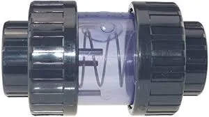 PVC terugslagklep transparant