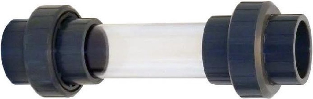 Transparante buis met 3-deligekoppeling 63 mm lengte 25 cm