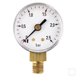 [PSPP/4M] Manometer 40 mm 1/4" zij-aansluiting