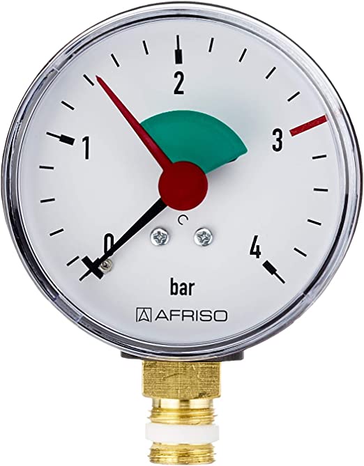 Manometer 63 mm 1/4" zij-aansluiting